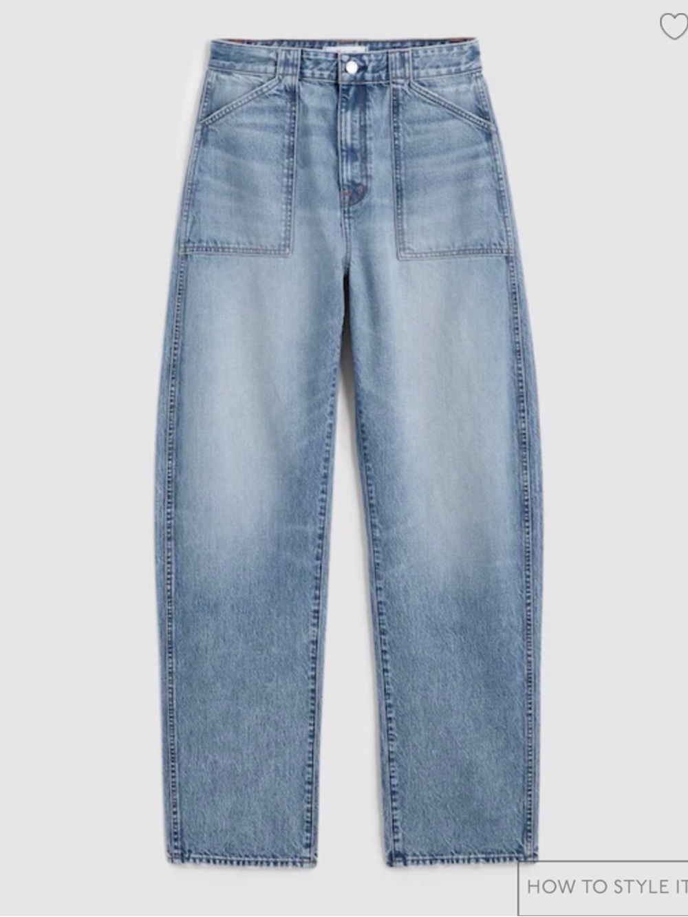 Madewell Utility Curvy Balloon Jean